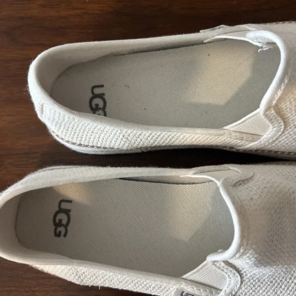 UGG Bren Knit Slip On Sneakers White 6.5 Womens - Picture 6 of 10